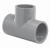 12" x 6" CPVC SCHEDULE 80 REDUCER TEE SOCKET x SOCKET x SOCKET FITTING