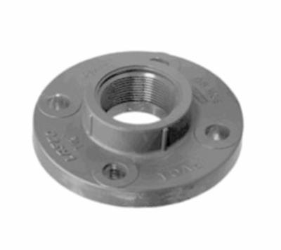 1/2" CPVC SCHEDULE 80 ONE PIECE FLANGE FEMALE PIPE THREAD FITTING