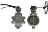 8" HIGH PERFORMANCE BUTTERFLY VALVE WAFER STYLE CLASS 150 CF8M BODY CF8M DISC GRAPHITE METAL SEATED GEAR OPERATOR