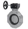 2" BUTTERFLY VALVE WITH CPVC BODY LUGGED CPVC DISC EPDM LINER AND SEALS HANDWHEEL GEAR OPERATED FITTING