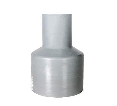 3.5" (110mm) X 2" (63mm) MOLDED LONG SPIGOT CONCENTRIC REDUCING PP-RCT SDR17 BW X BW