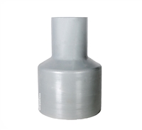 3.5" (110mm) X 2.5" (75mm) MOLDED LONG SPIGOT CONCENTRIC REDUCING PP-RCT SDR17 BW X BW