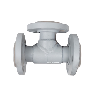 6" TEE PTFE LINED CS 150 FLANGED