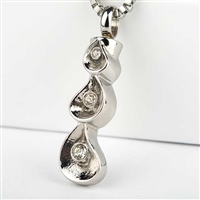 Dripping Teardrops Cremation Pendant (Chain Sold Separately)