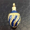 Blue and Gold Egg Cremation Pendant (Chain Sold Separately)