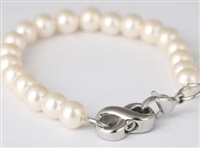 Pearl Cremation Bracelet With Infinity Pendant