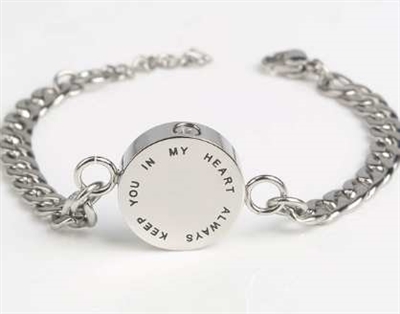 "Keep You In My Heart Always" Cremation Bracelet
