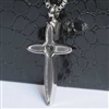 Cross With Tiny Heart At Center Cremation Pendant (Chain Sold Separately)