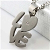 "LOVE" Cremation Pendant (Chain Sold Separately)