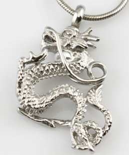 Dragon Cremation Pendant (Chain Sold Separately)