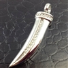 Stainless Steel Horn Cremation Pendant (Chain Sold Separately)