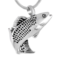 Fancy Fish Cremation Pendant (Chain Sold Separately)