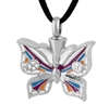 Butterfly With Peace Signs On Wings Cremation Pendant (Chain Sold Separately)
