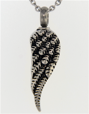 Single Angel Wing Cremation Pendant (Chain Sold Separately)