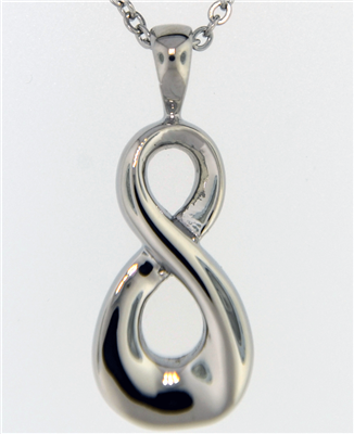 Large Infinity Loop Cremation Pendant (Chain Sold Separately)