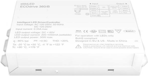 ECOdrive 360 B - eldoLEDLED Driver Terminal Connection