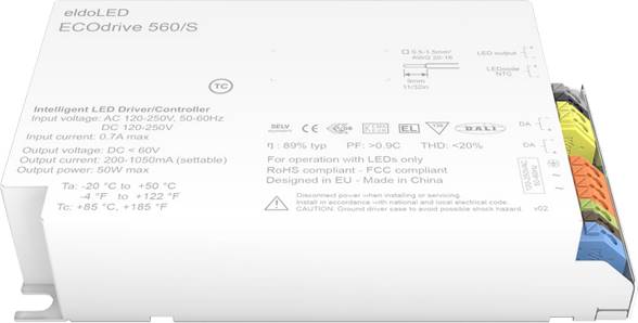 ECOdrive 560S - eldoLEDLED Driver Terminal Connection LED Lighting