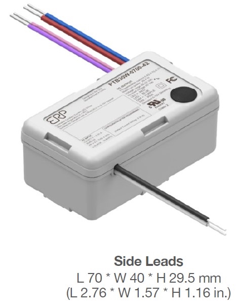 ERP PTB30W-0700-42-ZN constant current led driver wire leads LED Lighting