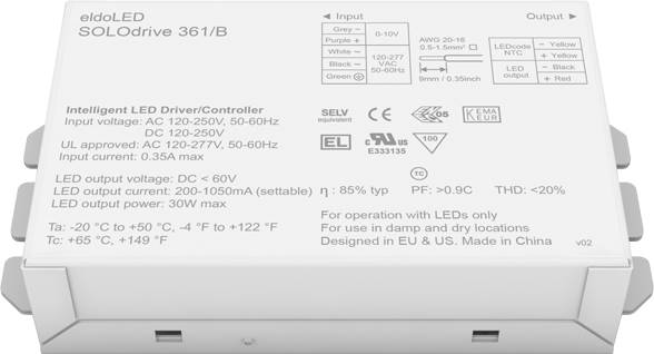 SOLOdrive 564B - eldoLED Flicker-Free LED Driver LED Lighting Supply