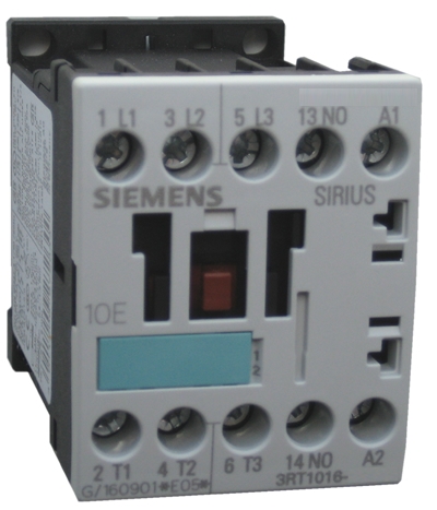 3RT1016-1AP01 contactor 9 AMP 3 pole with a 230v50/60Hz coil manuafactured  by Siemens