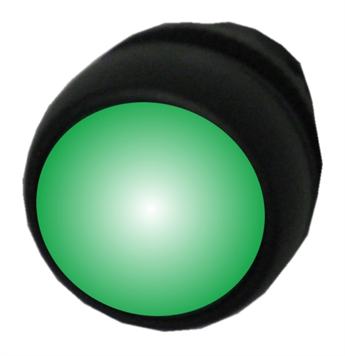 Allen Bradley 800FP-LF3 22MM illuminated green plastic momentary