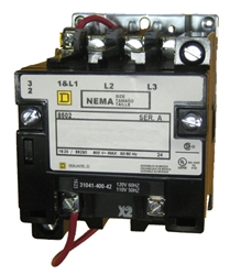 Square D 8502SCO2V02S NEMA Size 1 Contactor