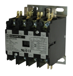 Square D 8910DPA24V02 4-pole Definite Purpose Contactor