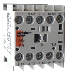 Sprecher and Schuh CA8-09-10 3 pole 9 AMP miniature contactor