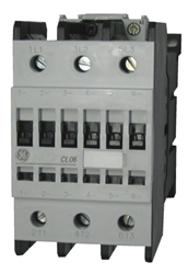 GE CL06E300MJ 3 pole UL/CE IEC rated contactor with 110-127 volt AC/DC electronic coil
