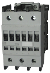 GE CL07E300MN 3 pole UL/CE IEC rated contactor with 220 volt electronic coil