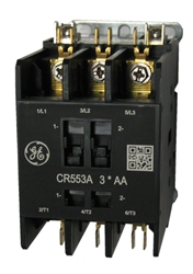 GE CR553AB3AAA 3 pole 25 AMP 120 volt Definite Purpose contactor