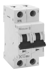 Moeller FAZ two pole 20 AMP circuit breaker