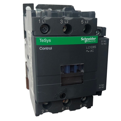 LC1D65A | Schneider Electric 3-Pole 65A Contactor LC1D65AD7