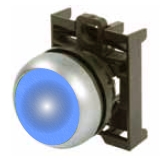 Eaton M22-DL-B Blue Illuminated Pushbutton