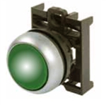 Eaton M22-DL-B Green Illuminated Pushbutton