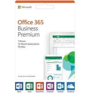 Microsoft Office 365 Business Premium - 1 User - 1 Year - Medialess -Commercial - -Box