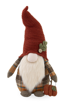 Cecil Autumn Plaid Gnome