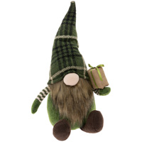 Juha Green Plaid Hat Gnome
