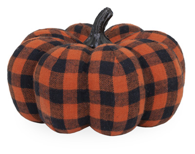 Squat Black & Orange Check Pumpkin