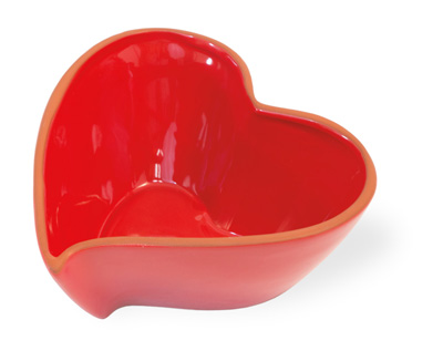 Red Cherry Heart Bowl