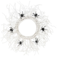 White Spider Web Wreath