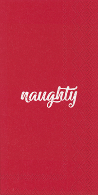 Naughty and Nice Guest Towel