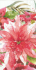 Amaryllis and Poinsettia Guest Towel
