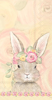 Bunny Flower Crown Guest Towel