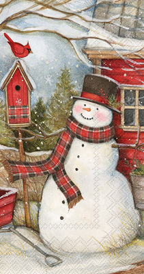 Snowman Barn Guest Towels