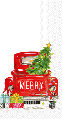 Rosanne Beck Merry Truck Guest Towel