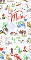 Rosanne Beck - Maine State Collection ME Guest Towel