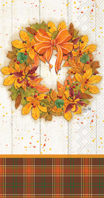 Fall Wreath Guest Towels