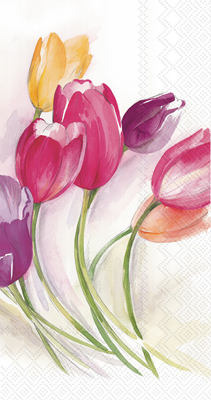 Tulip Season Guest Towels