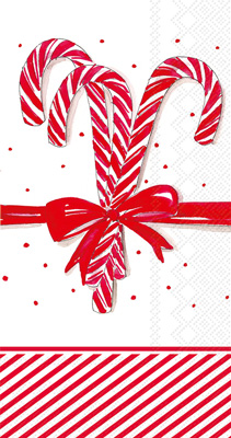 Rosanne Beck Candy Canes Guest Towels